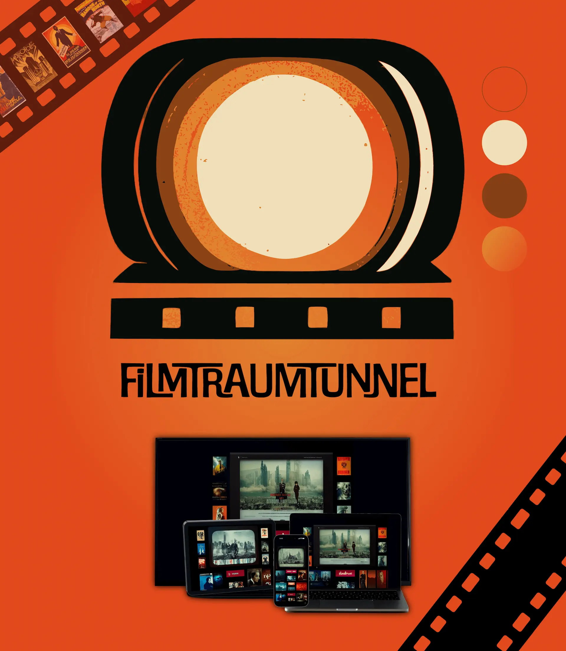 Images showcasing the Filmtraumtunnel Project